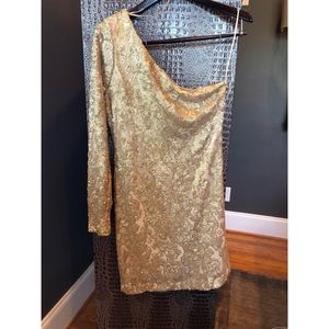 GUESS Sequin Gold Dress